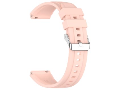 Techsuit – remienok na hodinky 18 mm (W075) pre Huawei Watch GT 4 (41 mm) / W1 / Honor Watch S1 / Garmin Venu 2S / Vivoactive 4S – ružový