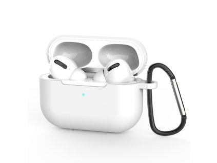 Techsuit – Silicone Case silikónové puzdro na AirPods Pro 3 (ultratenký hladký materiál) – biele