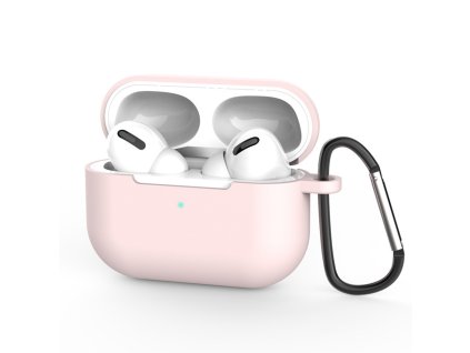 Techsuit – Silicone Case silikónové puzdro na AirPods Pro 3 (ultratenký hladký materiál) – ružové
