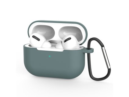Techsuit – Silicone Case silikónové puzdro na AirPods Pro 3 (ultratenký hladký materiál) – zelené