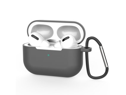 Techsuit – Silicone Case silikónové puzdro na AirPods Pro 3 (ultratenký hladký materiál) – sivé