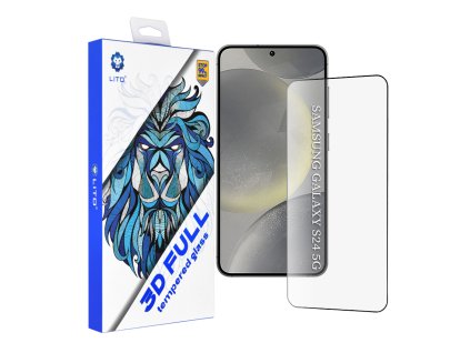 Lito - 3D Full Cover ochranné sklo pre Samsung Galaxy S24 / S25 - čierne