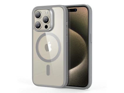 ESR - Classic Hybrid HaloLock - iPhone 15 Pro Max - Clear Grey