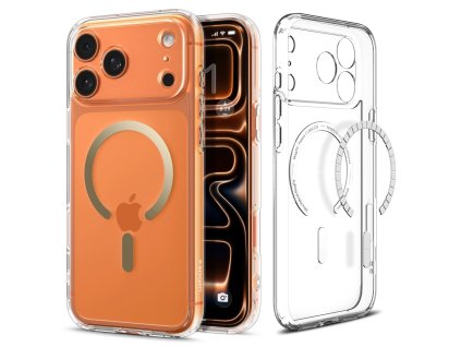 Spigen - Ultra Hybrid MagSafe - iPhone 17 Pro Max - Clear/Gold