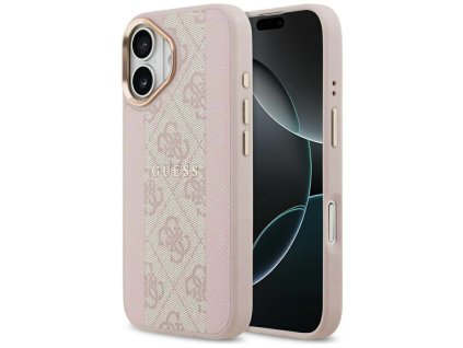 Guess - Hardcase 4G Stripe MagSafe (GUHMP17SPG4SEMCP) - iPhone 17 - Pink