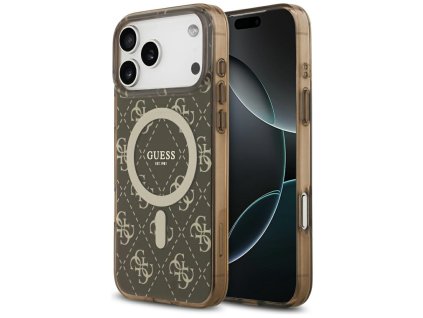 Guess - IML 4G Background MagSafe (GUHMP17LH4DTEW) - iPhone 17 Pro - Brown