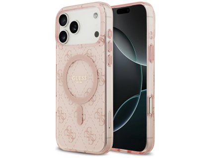 Guess - IML 4G Background MagSafe (GUHMP17XH4DTEP) - iPhone 17 Pro Max - Pink