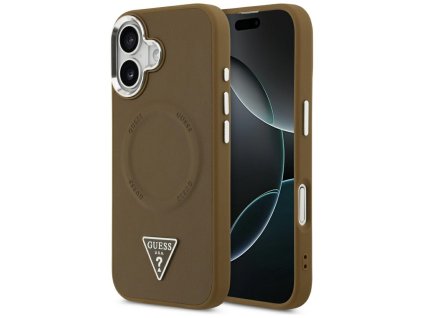 Guess - Hardcase Triangle Logo MagSafe (GUHMP17SPSDTSCMW) - iPhone 17 - Brown