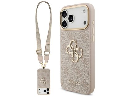 Guess - Big 4G Classic Logo with Big Strap Metal Buttons (GUHCP17XP4G4BCSP) - iPhone 17 Pro Max - Pink