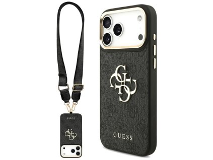 Guess - Big 4G Classic Logo MagSafe puzdro pre iPhone 17 Pro Max - čierne
