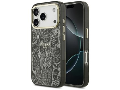 Guess - Python Pattern MagSafe (GUHMP17LHIMPYGK) - iPhone 17 Pro - Black