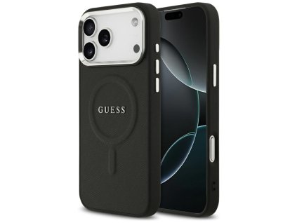 Guess - Hardcase Classic Logo MagSafe puzdro pre iPhone 17 Pro Max - čierne
