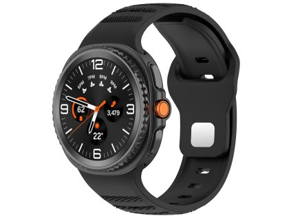 Techsuit - Watchband (W050) - Samsung Galaxy Watch8 40mm/Watch8 44mm/Watch8 Classic - Black