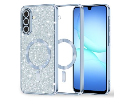 Techsuit - Luxury Glitter MagSafe - Samsung Galaxy A17 5G / A17 4G - Light Blue