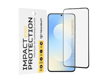 Techsuit - ESD Glass ochranné sklo pre Samsung Galaxy S25 FE - čierne