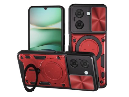 Techsuit - CamGuard Pro odolné puzdro s krytom fotoaparátu pre Xiaomi Redmi A5 4G (Standard) - červené