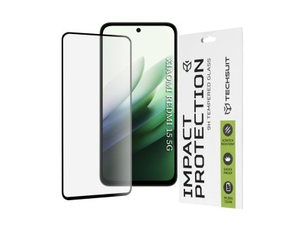 Techsuit - 111D Full Cover / Full Glue Glass - Xiaomi Redmi 15 4G / Redmi 15 5G - Black