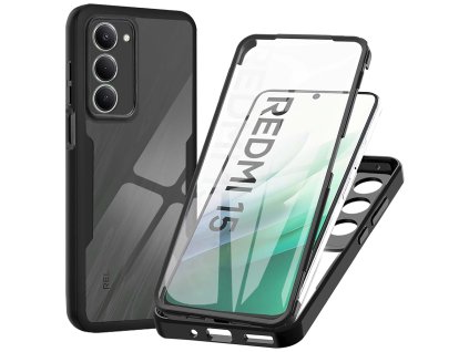 Techsuit - ColorVerse 360 Series + Screen Protector - Xiaomi Redmi 15 4G / Redmi 15 5G - Black