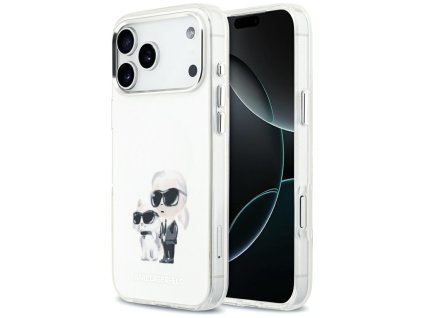 Karl Lagerfeld - IML Aquarelle K&C & Logo MagSafe puzdro pre iPhone 17 Pro Max - biele