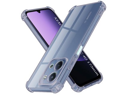 Techsuit - Shockproof Clear Silicone - Xiaomi Redmi 15C 4G / Redmi 15C 5G - Smoke Black