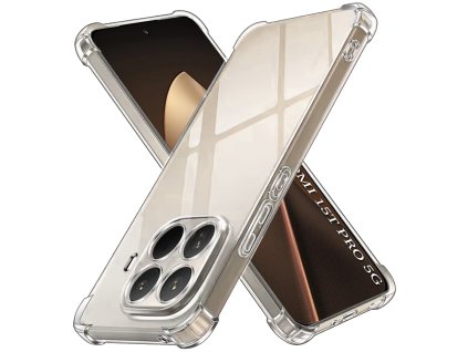 Techsuit - Shockproof Clear Silicone puzdro pre Xiaomi 15T Pro – priehľadné