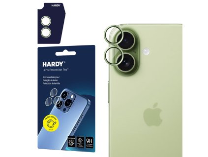 3mk - Hardy Lens Protection Pro ochranné sklo objektívu pre iPhone 17 - svetlozelené