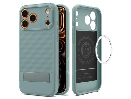 Spigen - Caseology Parallax "S" MagSafe puzdro pre iPhone 17 Pro Max - šalviovo zelené