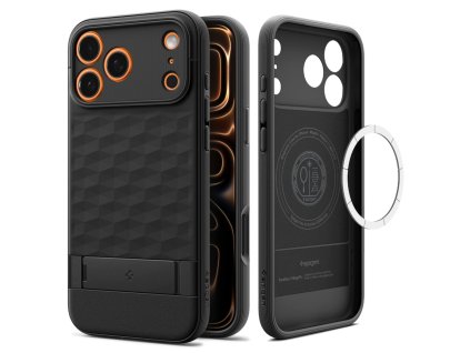 Spigen - Caseology Parallax "S" MagSafe puzdro pre iPhone 17 Pro - matné čierne