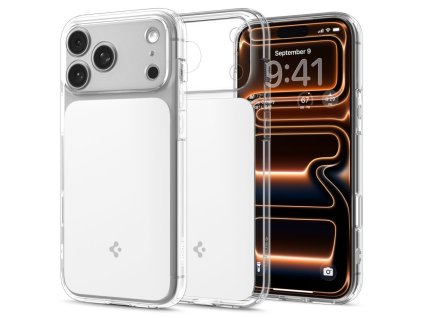 Spigen - Ultra Hybrid T MagSafe - iPhone 17 Pro - Clear/White