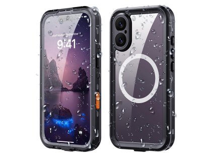 ShellBox - Waterproof IP68 vodeodolné puzdro pre iPhone 17 - čierne