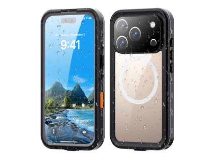 ShellBox - Waterproof IP68 vodeodolné puzdro pre iPhone 17 Pro - čierne