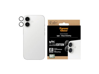 PanzerGlass® - Hoops® Camera Lens Protector - iPhone 17 / iPhone 16 / iPhone 16 Plus - Transparent