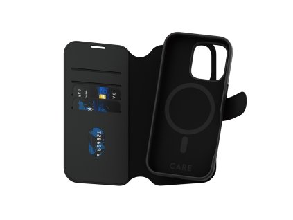 PanzerGlass® - CARE Feature MagSafe Case Tango Two-in-One Wallet - iPhone 16 Pro - Black