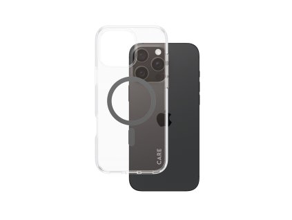 PanzerGlass® - CARE Flagship Urban Combat Black MagSafe - iPhone 16 Pro Max - Clear