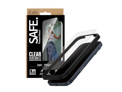 PanzerGlass® - SAFE. Ultra-Wide Fit Screen Protector w. EasyAligner - iPhone 17 Pro - Clear
