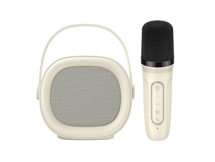 Havit - Bezdrôtový reproduktor s mikrofónom, USB‑C, Bluetooth 5.3, TF, AUX, 1200mAh - béžový