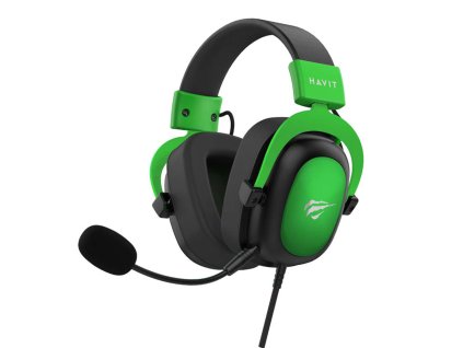 Havit - Herné slúchadlá H2002d, odpojiteľný mikrofón, kompatibilné s PS4/XBOX, jack 3.5mm, 2m kábel - zelené