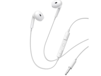 Baseus - Wired Earphones Encok HZ19 (A00182301213-00) - Jack 3.5mm, Built-in Microphone , Half-In-Ear - Moon White