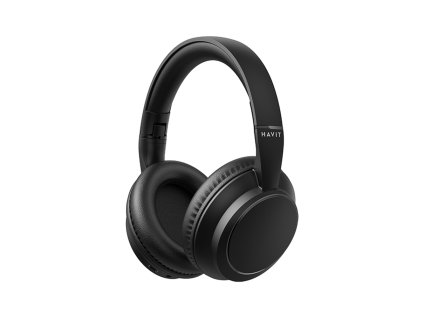 Havit - Bezdrôtové slúchadlá na uši, Bluetooth V5.4, ENC, 3 EQ režimy, 400mAh, USB‑C, ovládanie tlačidlami - čierne