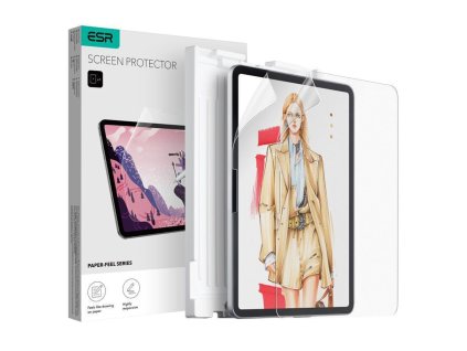 ESR - Paper-Feel fólia s papierovým povrchom (2 kusy) pre iPad Air 13 (2024 / 2025) - matná priehľadná