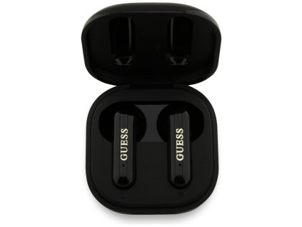 Guess - Wireless Earbuds 4G Metal Logo (GUTWSJ7HE4GK) - Bluetooth, True Wireless Stereo, USB-C, In-ear - Black