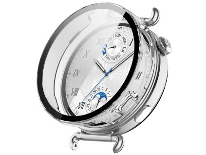 Techsuit - Defense360 Pro + Screen Protector ochranný rámik s krytom displeja pre Huawei Watch GT 6 41mm - priehľadný