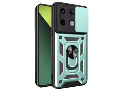 Techsuit - CamShield Series ochranné puzdro s krytom fotoaparátu pre Xiaomi Redmi Note 13 Pro 5G / Poco X6 - zelené