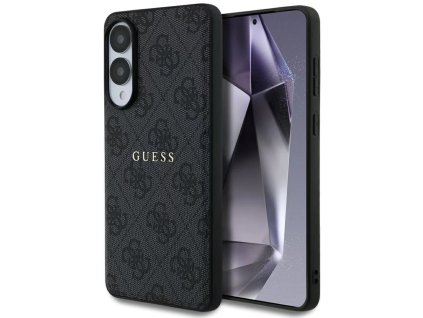 Guess - 4G Ring Classic Logo MagSafe puzdro pre Samsung Galaxy S25 Edge - čierne