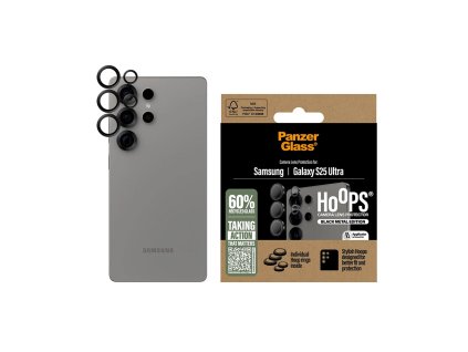 PanzerGlass® - Hoops® Camera Lens Protector - Samsung Galaxy S25 Ultra - Black