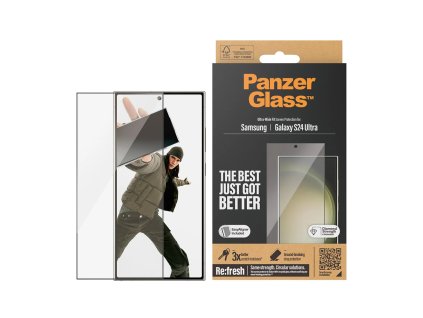 PanzerGlass® - Ultra-Wide Fit Screen Protector w. EasyAligner - Samsung Galaxy S24 Ultra - Black