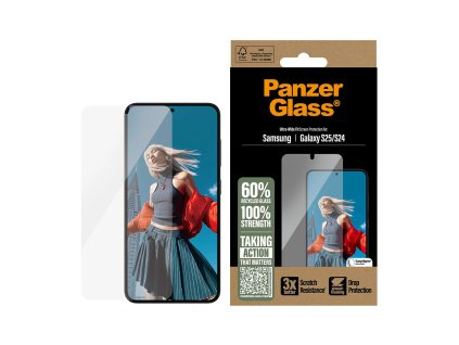 PanzerGlass® - Ultra-Wide Fit Screen Protector - Samsung Galaxy S25 / S24 - Clear
