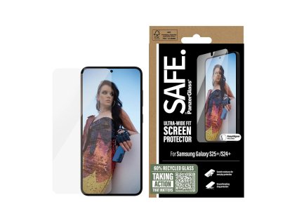 PanzerGlass® - SAFE. Ultra-Wide Fit Screen Protector w. Aligner - Samsung Galaxy S25 Plus / S24 Plus - Clear