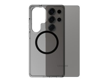 PanzerGlass® - CARE Flagship Urban Combat Black Qi Compatible - Samsung Galaxy S25 Ultra - Smokey