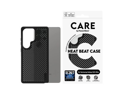 PanzerGlass - CARE Feature Heat Beat puzdro pre Samsung Galaxy S25 Ultra - čierne